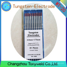 WT-20 2% Thoriated ROJO 4,0 mm 5/32 &#39;&#39; TIG electrodos de tungsteno